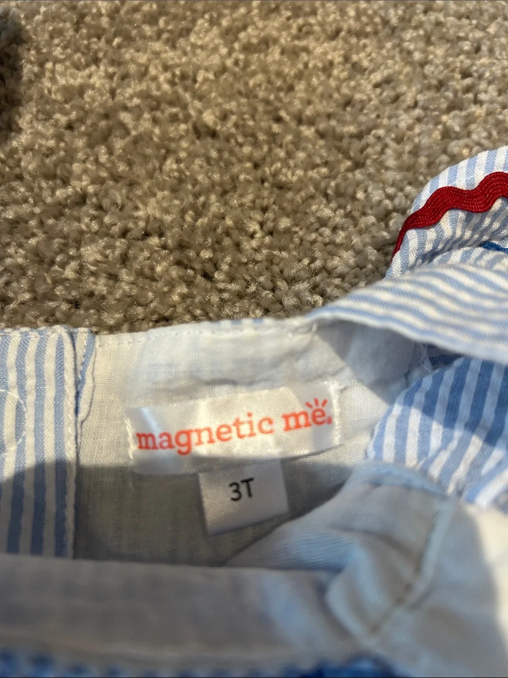 Magnetic Me White with Red & Blue Trim Kids Matching Sets